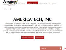 Tablet Screenshot of americatechinc.com